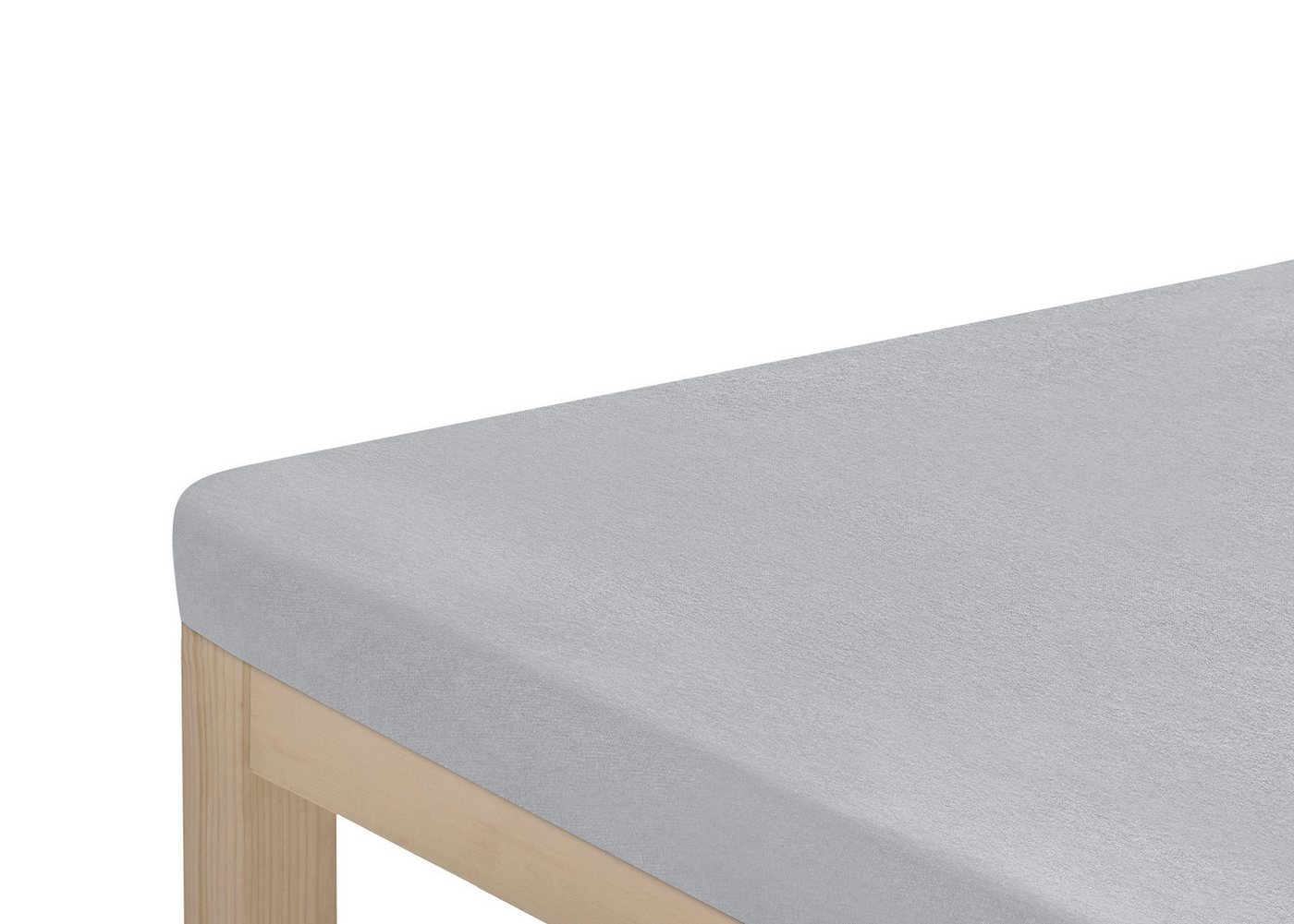 OTTO home Spannbettlaken Topper Basic, in Gr. 90x200, 140x200 oder 180x200 cm, Microfaser-Jersey, Gummizug: rundum, (1 Stück), Baumwolle, Matratzen bis 8 cm Höh – Bild 2 von 3