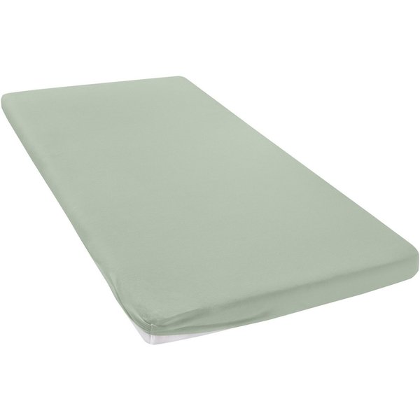 OTTO home Spannbettlaken Topper Basic, in Gr. 90x200, 140x200 oder 180x200 cm, Baumwoll-Jersey, Gummizug: rundum, (1 Stück), Baumwolle, Matratzen bis 8 cm Höhe,