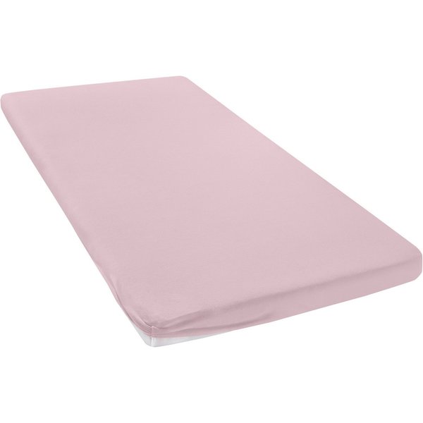 OTTO home Spannbettlaken Topper Basic, in Gr. 90x200, 140x200 oder 180x200 cm, Microfaser-Jersey, Gummizug: rundum, (1 Stück), Baumwolle, Matratzen bis 8 cm Höh