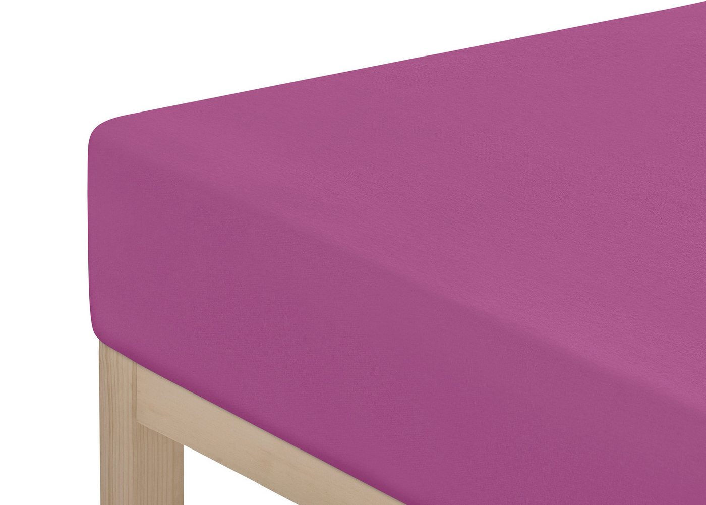 OTTO home Spannbettlaken Topper Basic, in Gr. 90x200, 140x200 oder 180x200 cm, Microfaser-Jersey, Gummizug: rundum, (1 Stück), Baumwolle, Matratzen bis 8 cm Höh – Bild 2 von 4