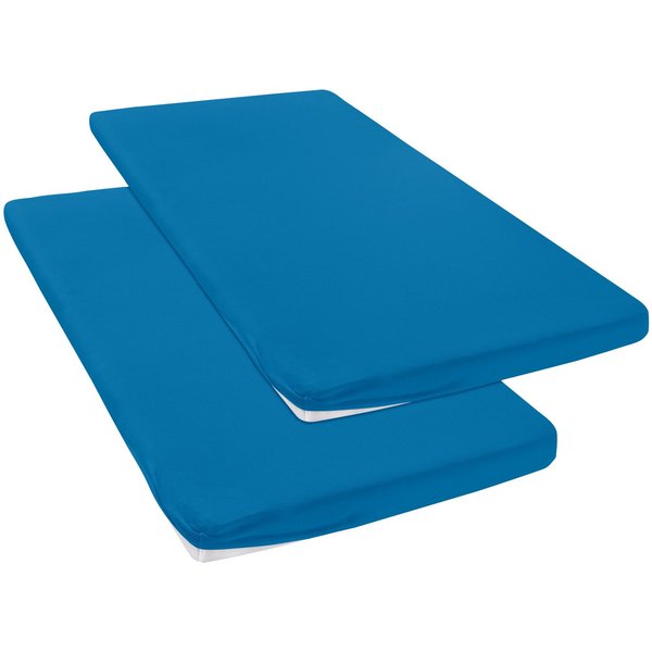 OTTO home Spannbettlaken Topper Basic, in Gr. 90x200, 140x200 oder 180x200 cm, Microfaser-Jersey, Gummizug: rundum, (2 Stück), Baumwolle, Matratzen bis 8 cm Höh