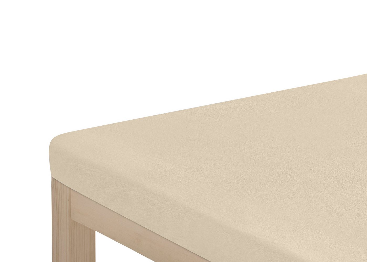 OTTO home Spannbettlaken Topper Basic, in Gr. 90x200, 140x200 oder 180x200 cm, Microfaser-Jersey, Gummizug: rundum, (2 Stück), Baumwolle, Matratzen bis 8 cm Höh – Bild 2 von 3