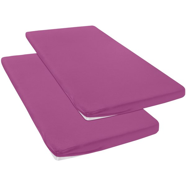 OTTO home Spannbettlaken Topper Basic, in Gr. 90x200, 140x200 oder 180x200 cm, Baumwoll-Jersey, Gummizug: rundum, (2 Stück), Baumwolle, Matratzen bis 8 cm Höhe,