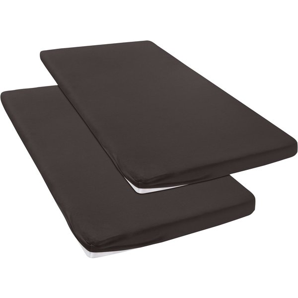 OTTO home Spannbettlaken Topper Basic, in Gr. 90x200, 140x200 oder 180x200 cm, Baumwoll-Jersey, Gummizug: rundum, (2 Stück), Baumwolle, Matratzen bis 8 cm Höhe,