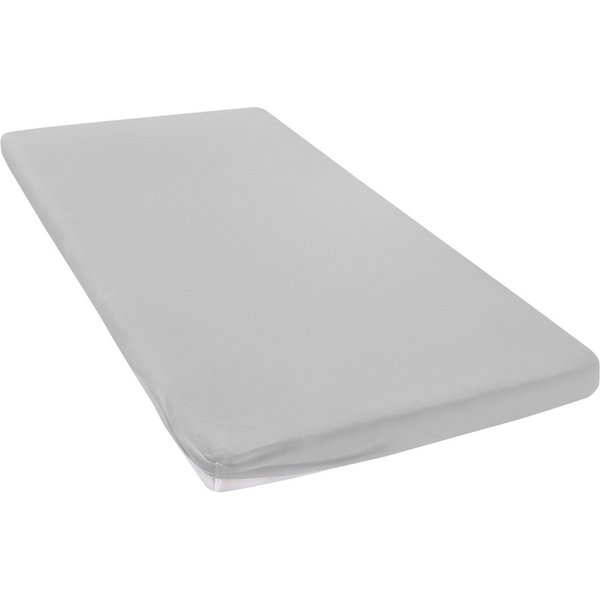 OTTO home Spannbettlaken Topper Basic, in Gr. 90x200, 140x200 oder 180x200 cm, Microfaser-Jersey, Gummizug: rundum, (1 Stück), Baumwolle, Matratzen bis 8 cm Höh