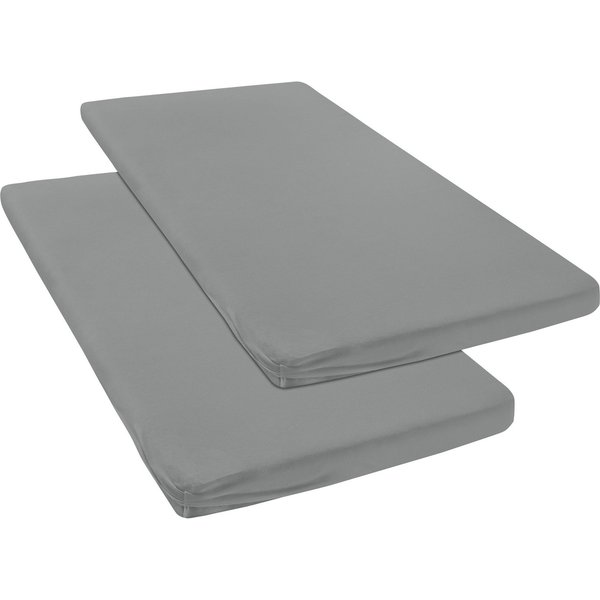 OTTO home Spannbettlaken Topper Basic, in Gr. 90x200, 140x200 oder 180x200 cm, Baumwoll-Jersey, Gummizug: rundum, (2 Stück), Baumwolle, Matratzen bis 8 cm Höhe,