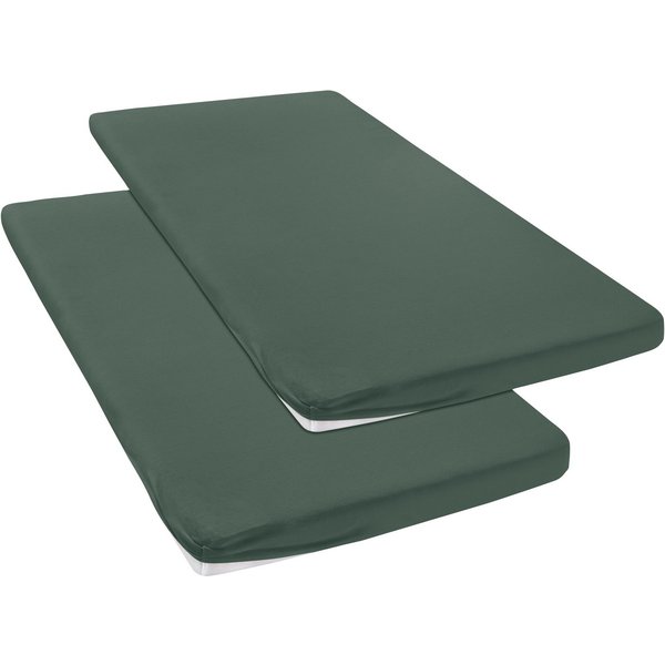 OTTO home Spannbettlaken Topper Basic, in Gr. 90x200, 140x200 oder 180x200 cm, Microfaser-Jersey, Gummizug: rundum, (2 Stück), Baumwolle, Matratzen bis 8 cm Höh