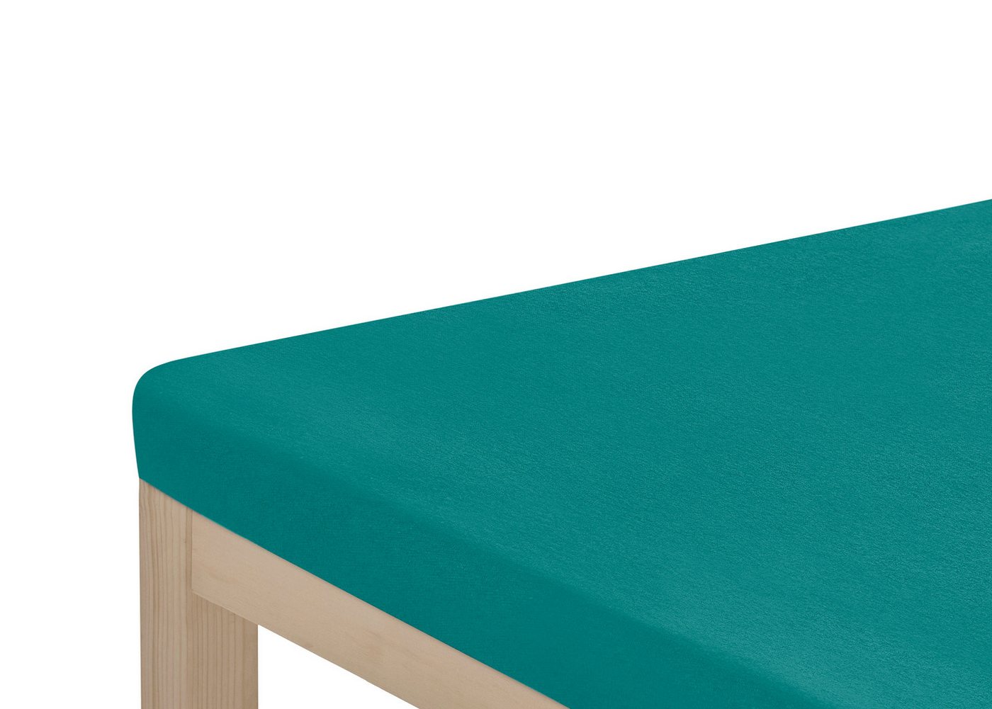 OTTO home Spannbettlaken Topper Basic, in Gr. 90x200, 140x200 oder 180x200 cm, Microfaser-Jersey, Gummizug: rundum, (1 Stück), Baumwolle, Matratzen bis 8 cm Höh – Bild 2 von 3