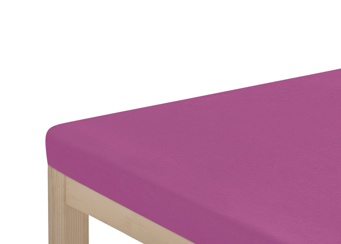 OTTO home Spannbettlaken Topper Basic, in Gr. 90x200, 140x200 oder 180x200 cm, Microfaser-Jersey, Gummizug: rundum, (2 Stück), Baumwolle, Matratzen bis 8 cm Höh – Bild 3 von 4