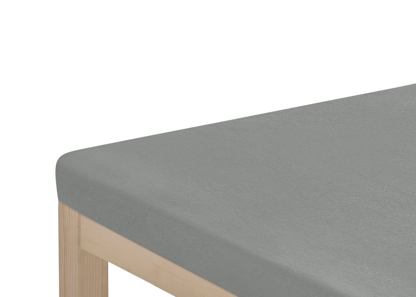 OTTO home Spannbettlaken Topper Basic, in Gr. 90x200, 140x200 oder 180x200 cm, Microfaser-Jersey, Gummizug: rundum, (2 Stück), Baumwolle, Matratzen bis 8 cm Höh – Bild 2 von 3