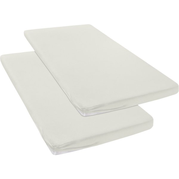 OTTO home Spannbettlaken Topper Basic, in Gr. 90x200, 140x200 oder 180x200 cm, Baumwoll-Jersey, Gummizug: rundum, (2 Stück), Baumwolle, Matratzen bis 8 cm Höhe,