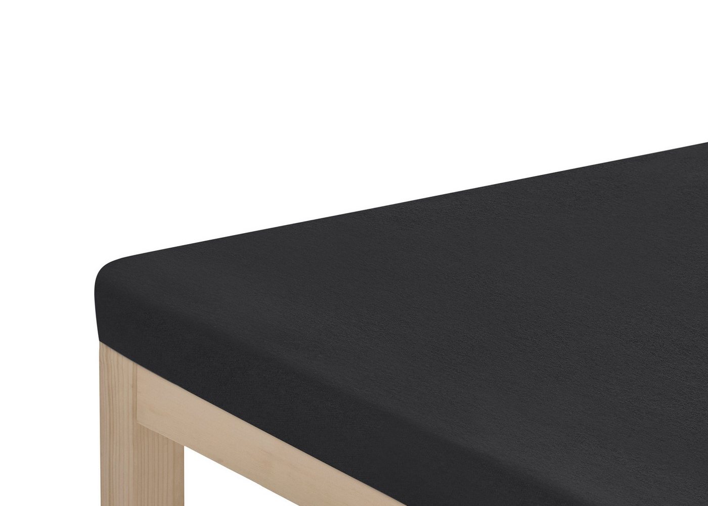OTTO home Spannbettlaken Topper Basic, in Gr. 90x200, 140x200 oder 180x200 cm, Microfaser-Jersey, Gummizug: rundum, (1 Stück), Baumwolle, Matratzen bis 8 cm Höh – Bild 2 von 3