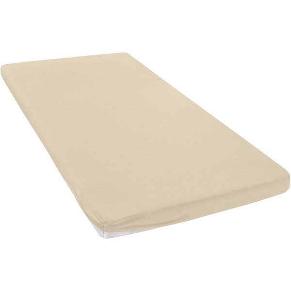 OTTO home Spannbettlaken Topper Basic, in Gr. 90x200, 140x200 oder 180x200 cm, Microfaser-Jersey, Gummizug: rundum, (1 Stück), Baumwolle, Matratzen bis 8 cm Höh
