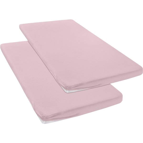 OTTO home Spannbettlaken Topper Basic, in Gr. 90x200, 140x200 oder 180x200 cm, Microfaser-Jersey, Gummizug: rundum, (2 Stück), Baumwolle, Matratzen bis 8 cm Höh