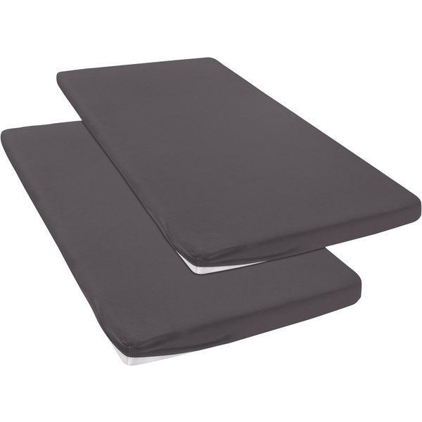 OTTO home Spannbettlaken Topper Basic, in Gr. 90x200, 140x200 oder 180x200 cm, Microfaser-Jersey, Gummizug: rundum, (2 Stück), Baumwolle, Matratzen bis 8 cm Höh