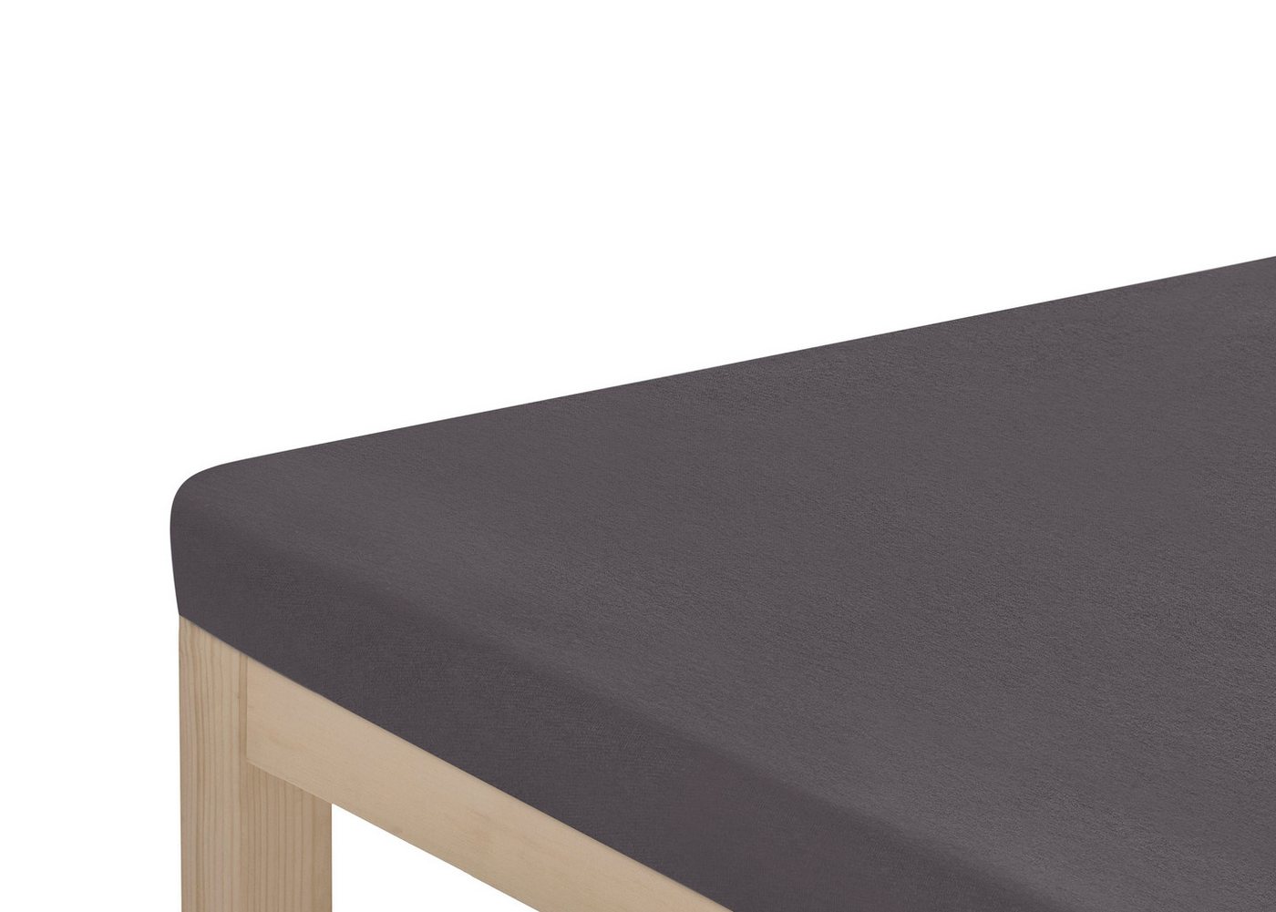 OTTO home Spannbettlaken Topper Basic, in Gr. 90x200, 140x200 oder 180x200 cm, Microfaser-Jersey, Gummizug: rundum, (2 Stück), Baumwolle, Matratzen bis 8 cm Höh – Bild 3 von 4