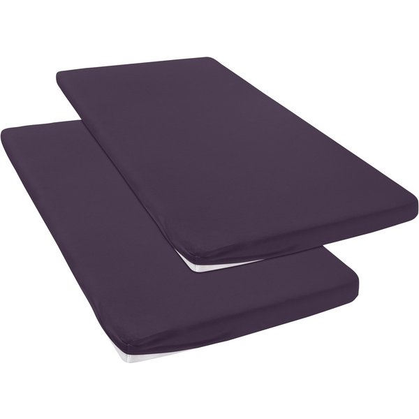 OTTO home Spannbettlaken Topper Basic, in Gr. 90x200, 140x200 oder 180x200 cm, Baumwoll-Jersey, Gummizug: rundum, (2 Stück), Baumwolle, Matratzen bis 8 cm Höhe,