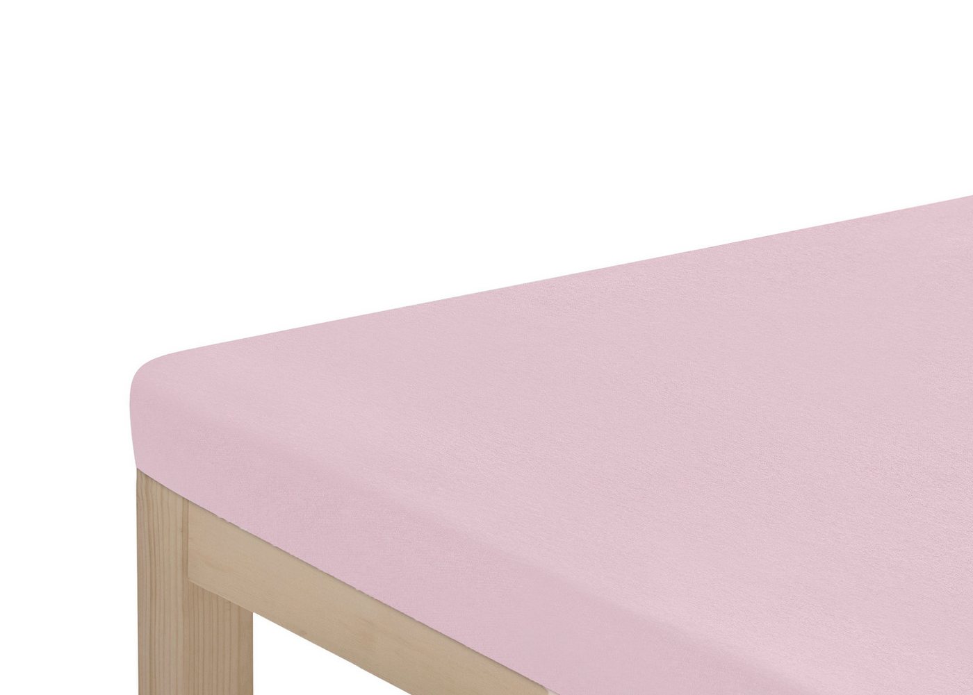 OTTO home Spannbettlaken Topper Basic, in Gr. 90x200, 140x200 oder 180x200 cm, Microfaser-Jersey, Gummizug: rundum, (1 Stück), Baumwolle, Matratzen bis 8 cm Höh – Bild 2 von 3