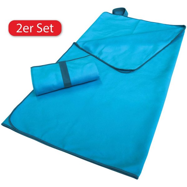 OTTO home Sporthandtuch Elja Reisehandtuch, Strandhandtuch, (2-St), auch als 2er Set erhältlich, schnelltrocknend & saugfähig, Mikrofaser