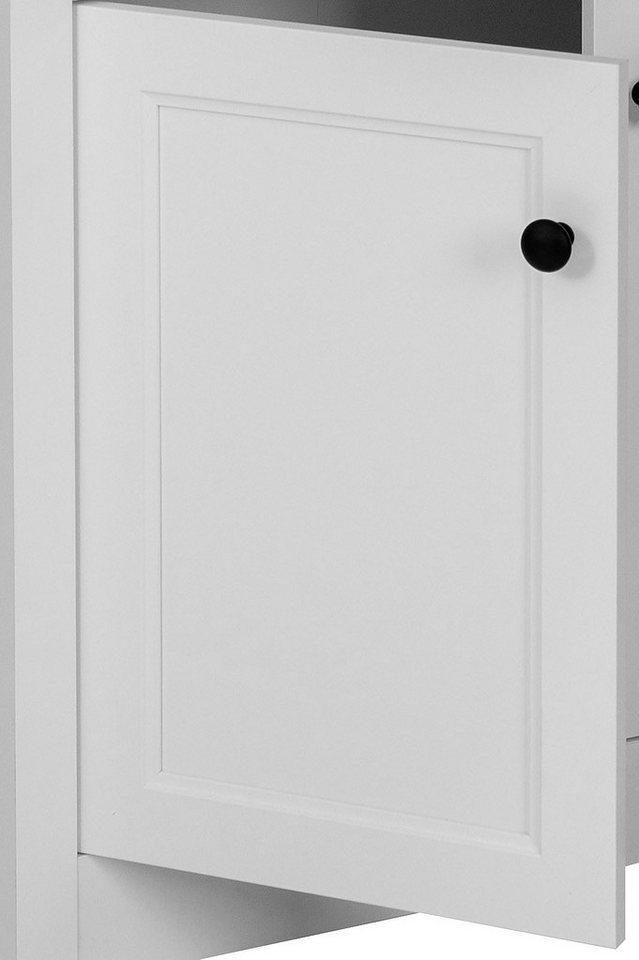 OTTO home Standregal Rigny, aus MDF, mit Holz-Zierleiste, schwarzem Metallgriff, Höhe 180,5 cm – Bild 5 von 5