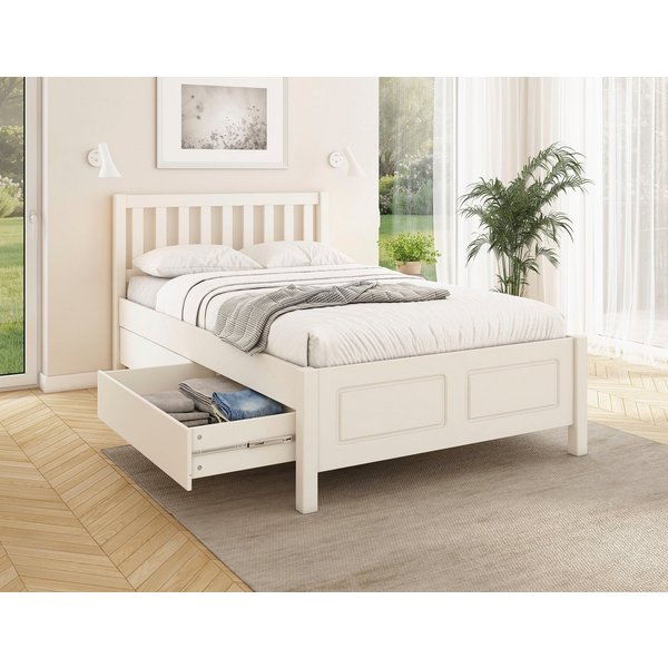OTTO home Stauraumbett Synnra, maximaler Stauraum, 4 Schubladen, Made in EU, Landhausstil (Liegefläche 120x200 cm, inklusive Lattenrost), FSC® zertifiziert, Kas