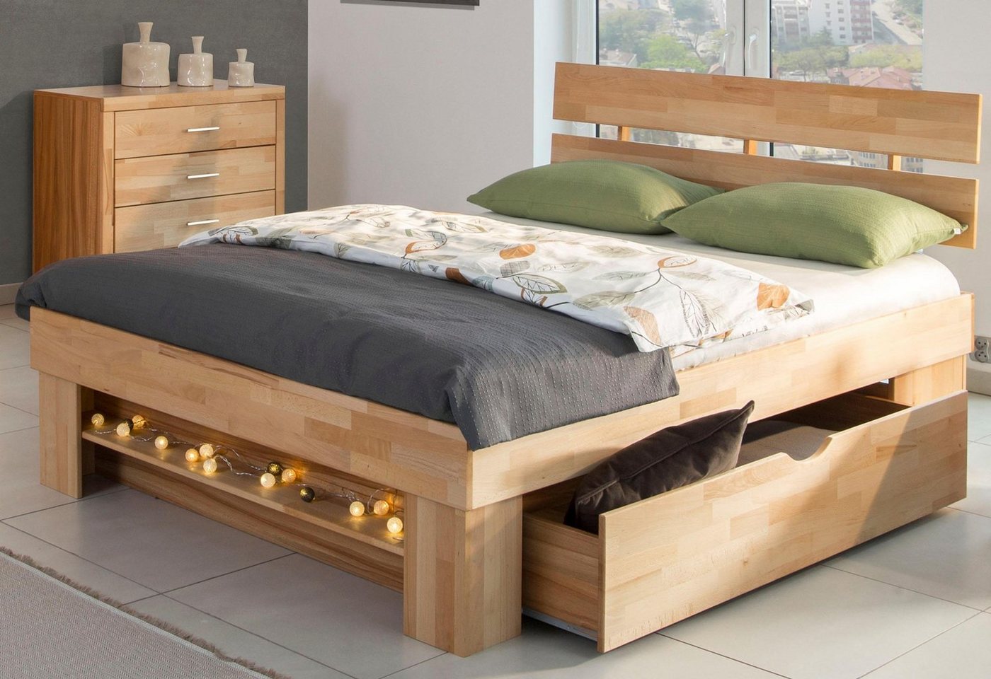 OTTO home Stauraumbett Triest, aus FSC®-zertifizierter massive Buche – Bild 2 von 5
