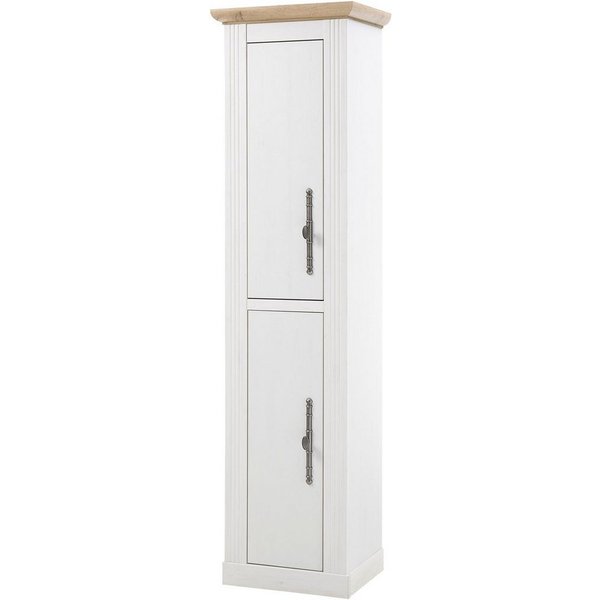 OTTO home Stauraumschrank WESTMINSTER, Badschrank im Landhausstil, Schrank mit Metallgriffen in 2 Farben verfügbar, mit Stauraum hinter Drehtüren
