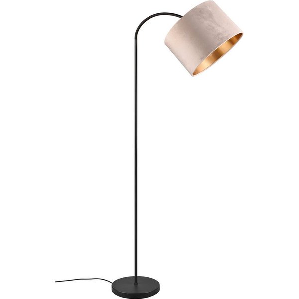 OTTO home Stehlampe Jerrett, Stehleuchte 156cm, mit Fußschalter exkl 1x E27 Leuchtmittel, Ein-/Ausschalter, Leuchtmittel wechselbar, warmweiß - kaltweiß, geboge