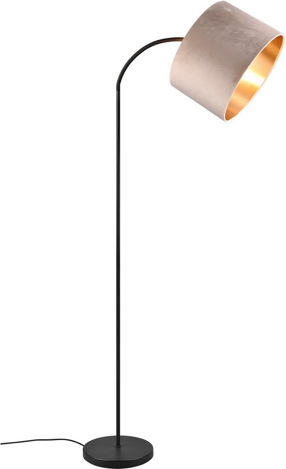 OTTO home Stehlampe Jerrett, Stehleuchte 156cm, mit Fußschalter exkl 1x E27 Leuchtmittel, Ein-/Ausschalter, Leuchtmittel wechselbar, warmweiß - kaltweiß, geboge – Bild 3 von 5