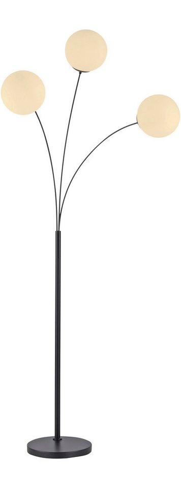 OTTO home Stehlampe Nellin, ohne Leuchtmittel, Stehleuchte mit großen Glaskugeln amberfarben oder opal matt weiß – Bild 4 von 5