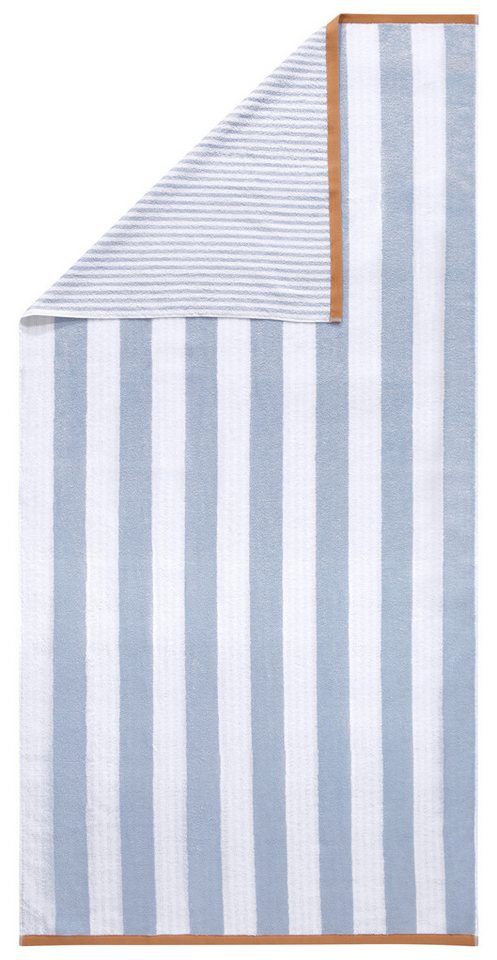 OTTO home Strandtuch Elenna, 100% Baumwolle, flauschig und weich, 500 gr/m², Frottier (2-St), Strandtücher 90x180cm, Streifen, modern – Bild 4 von 5