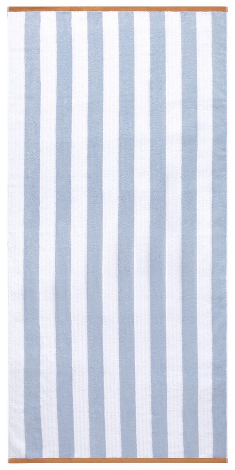 OTTO home Strandtuch Elenna, 100% Baumwolle, flauschig und weich, 500 gr/m², Frottier (2-St), Strandtücher 90x180cm, Streifen, modern – Bild 5 von 5