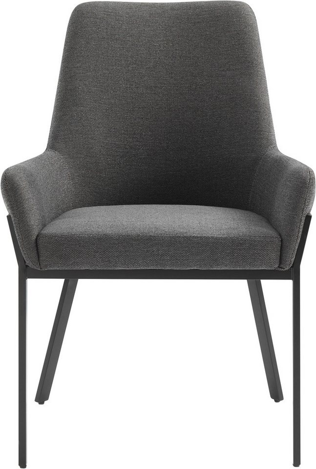OTTO home Stuhl Lome (1 St), mit pflegeleichtem Webstoff Bezug, Metallgestell, Sitzhöhe 49 cm – Bild 2 von 5