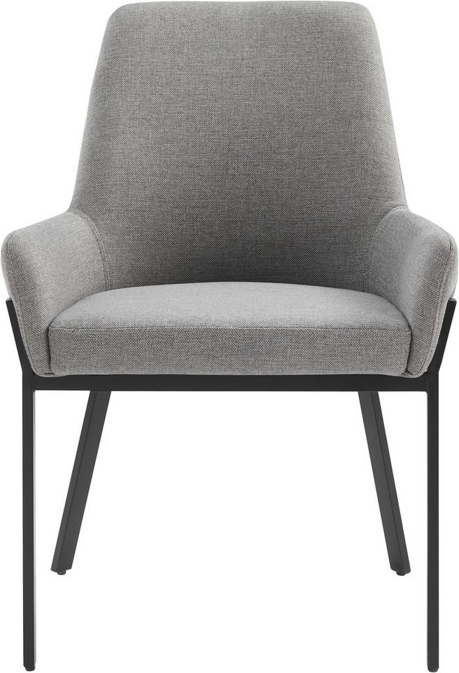 OTTO home Stuhl Lome (1 St), mit pflegeleichtem Webstoff Bezug, Metallgestell, Sitzhöhe 49 cm – Bild 2 von 5