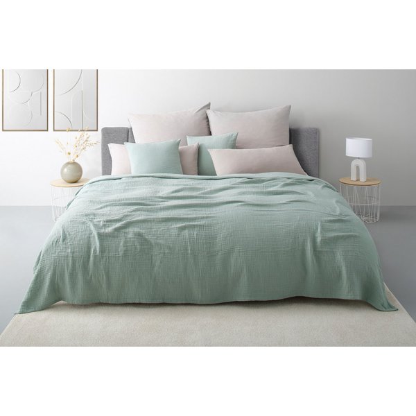 OTTO home Tagesdecke Bailee, Musselin, 100% Baumwolle, Kundenliebling, weiche Musselin Qualität, viele Farben erhältlich, ab 140x200 cm