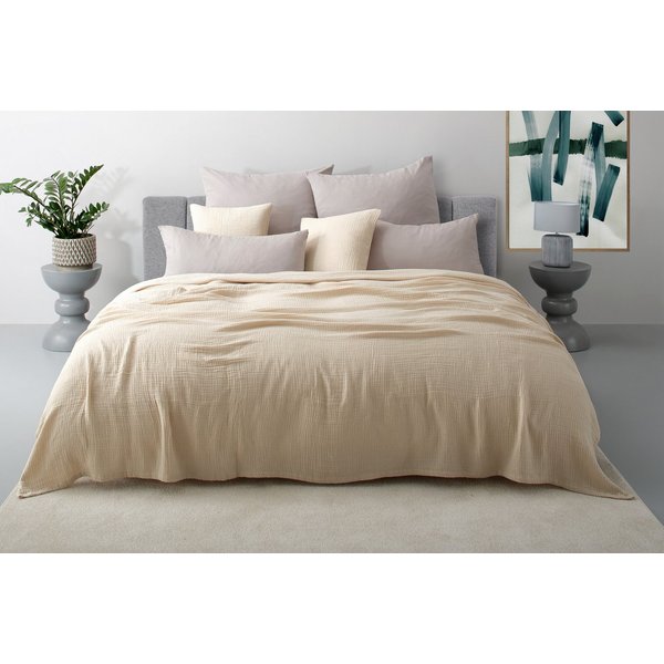 OTTO home Tagesdecke Bailee, Musselin, 100% Baumwolle, Kundenliebling, weiche Musselin Qualität, viele Farben erhältlich, ab 140x200 cm