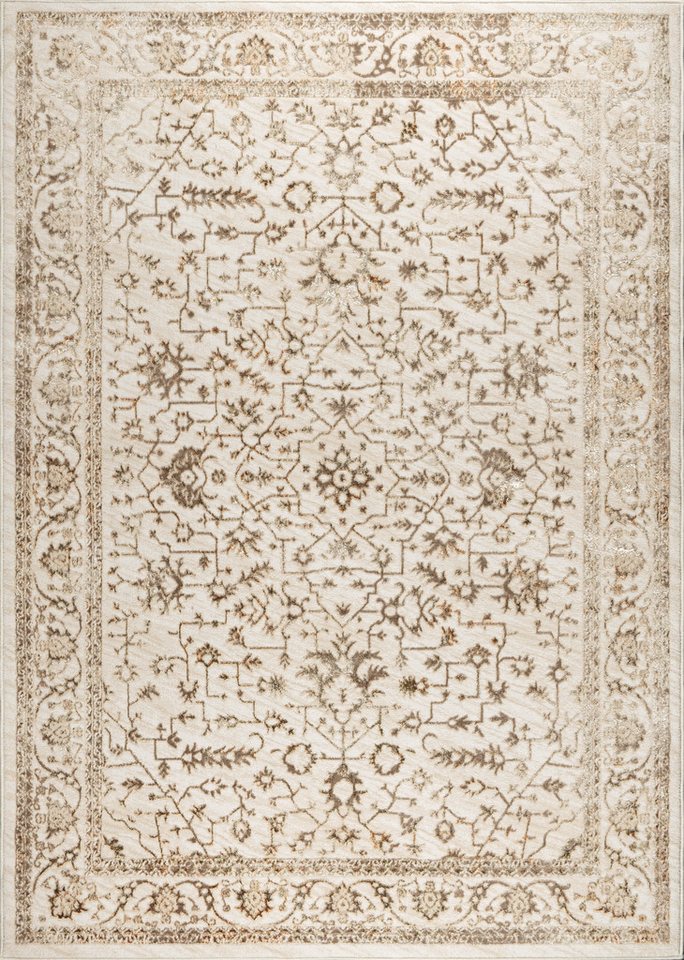 OTTO home Teppich Amira, orientalisches Design, rechteckig, Höhe: 11 mm, mit Bordüre, elegant, Vintage Optik, Wohnzimmer, Schlafzimmer – Bild 2 von 5