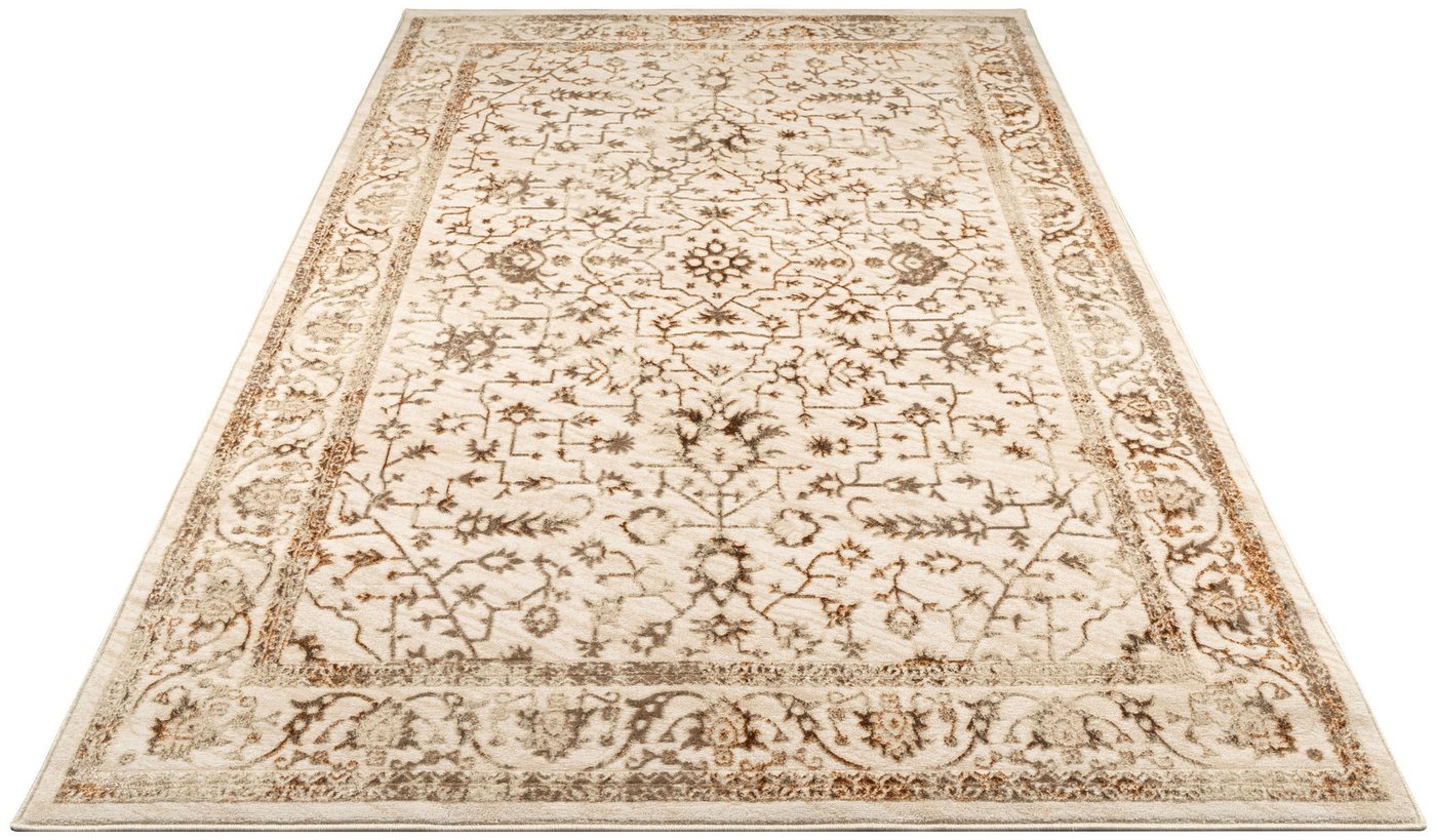 OTTO home Teppich Amira, orientalisches Design, rechteckig, Höhe: 11 mm, mit Bordüre, elegant, Vintage Optik, Wohnzimmer, Schlafzimmer – Bild 3 von 5