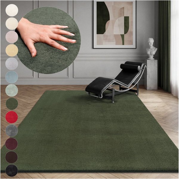 OTTO home Teppich Arabell, Kunstfellteppich, Felloptik, waschbar, rechteckig, Höhe: 16 mm, flauschig, kuschelig, Anti-Rutsch-Unterseite, Wohnzimmer, Schlafzimme