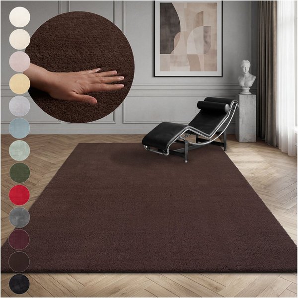 OTTO home Teppich Arabell, Kunstfellteppich, Felloptik, waschbar, rechteckig, Höhe: 16 mm, flauschig, kuschelig, Anti-Rutsch-Unterseite, Wohnzimmer, Schlafzimme
