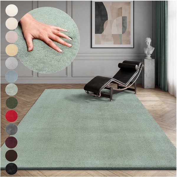 OTTO home Teppich Arabell, Kunstfellteppich, Felloptik, waschbar, rechteckig, Höhe: 16 mm, flauschig, kuschelig, Anti-Rutsch-Unterseite, Wohnzimmer, Schlafzimme