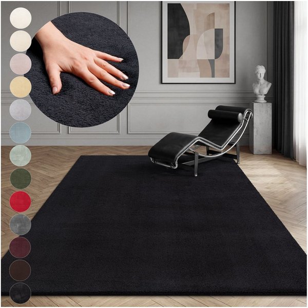 OTTO home Teppich Arabell, Kunstfellteppich, Felloptik, waschbar, rechteckig, Höhe: 16 mm, flauschig, kuschelig, Anti-Rutsch-Unterseite, Wohnzimmer, Schlafzimme