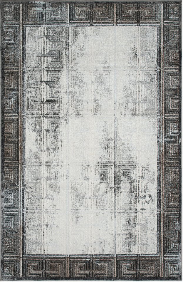 OTTO home Teppich Aurellia, mit Rahmen, rechteckig, Höhe: 9 mm, im Vintage-Look, meliert, Bordüre, zeitlos, Wohnzimmer, Schlafzimmer – Bild 2 von 5