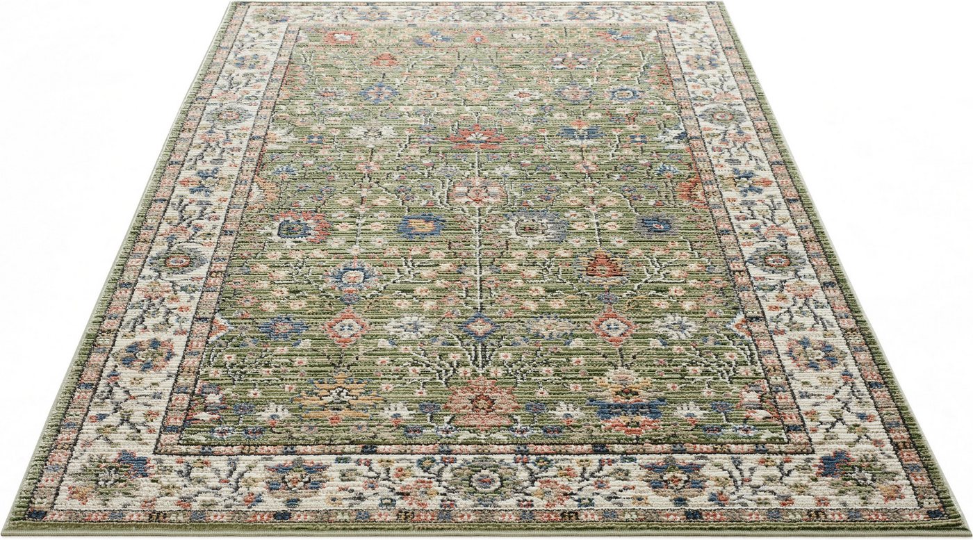 OTTO home Teppich Aylaa, Blumen-Motiv, Orient, rechteckig, Höhe: 9 mm, orientalisch, Blumen, Rahmen, Wohnzimmer, Schlafzimmer, Esszimmer – Bild 3 von 5