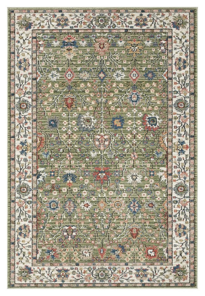 OTTO home Teppich Aylaa, Blumen-Motiv, Orient, rechteckig, Höhe: 9 mm, orientalisch, Blumen, Rahmen, Wohnzimmer, Schlafzimmer, Esszimmer – Bild 2 von 5
