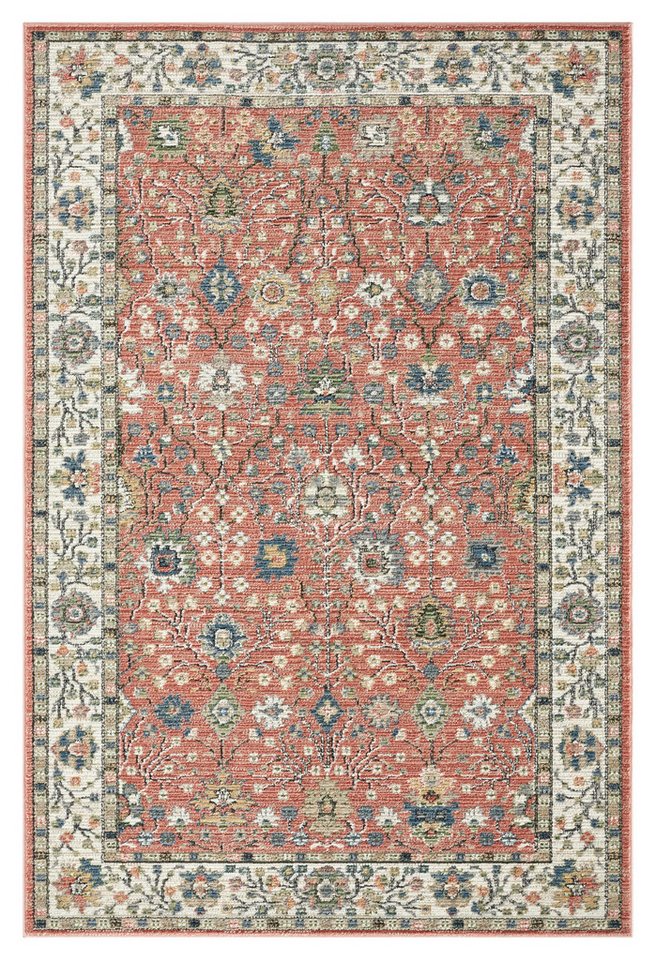 OTTO home Teppich Aylaa, Blumen-Motiv, Orient, rechteckig, Höhe: 9 mm, orientalisch, Blumen, Rahmen, Wohnzimmer, Schlafzimmer, Esszimmer – Bild 2 von 5