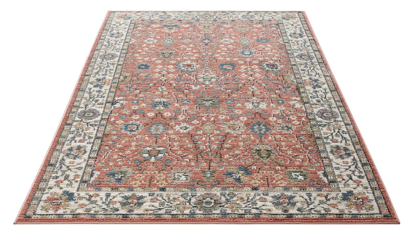 OTTO home Teppich Aylaa, Blumen-Motiv, Orient, rechteckig, Höhe: 9 mm, orientalisch, Blumen, Rahmen, Wohnzimmer, Schlafzimmer, Esszimmer – Bild 3 von 5