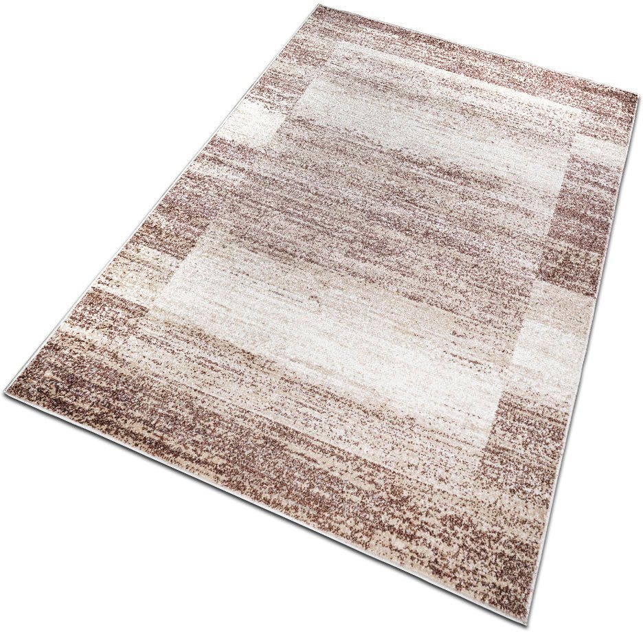 OTTO home Teppich Beldre, rechteckig, Höhe: 9 mm, mit besonders weichem Flor, Kurzflor, modernes Design, mit Bordüre – Bild 4 von 5