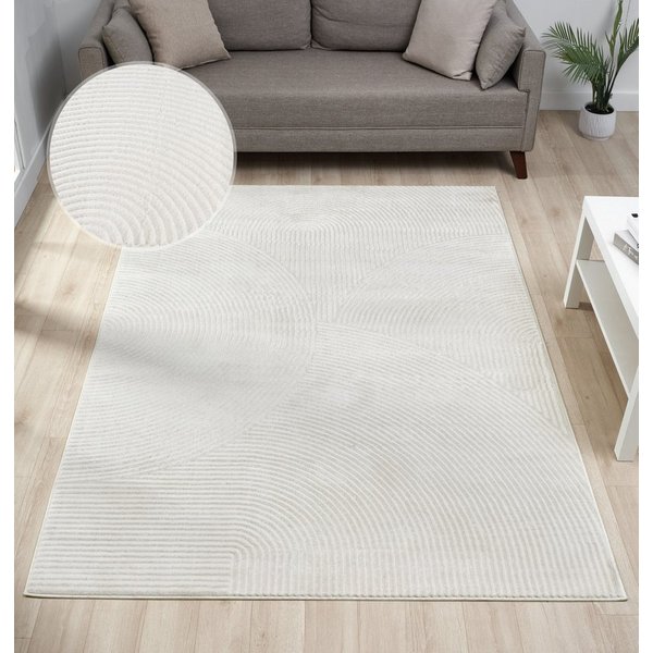 OTTO home Teppich Bentori, Hoch-Tief-Struktur, Scandi, rechteckig, Höhe: 11 mm, Modernes Design mit Boho-Charme, Wohnzimmer, Schlafzimmer