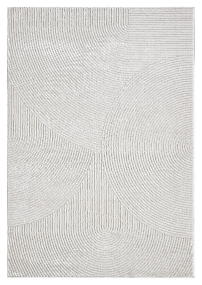 OTTO home Teppich Bentori, Hoch-Tief-Struktur, Scandi, rechteckig, Höhe: 11 mm, Modernes Design mit Boho-Charme, Wohnzimmer, Schlafzimmer – Bild 2 von 5